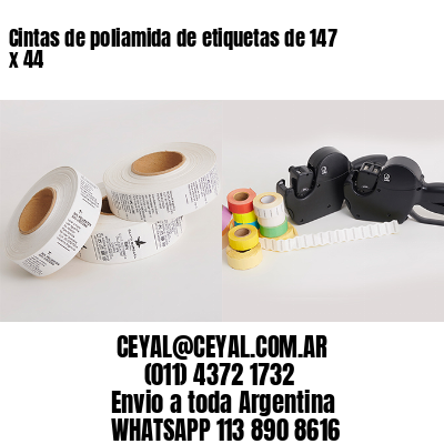 Cintas de poliamida de etiquetas de 147 x 44