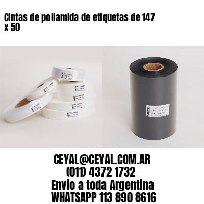 Cintas de poliamida de etiquetas de 147 x 50