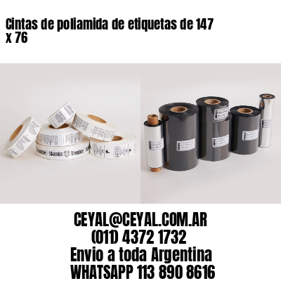 Cintas de poliamida de etiquetas de 147 x 76