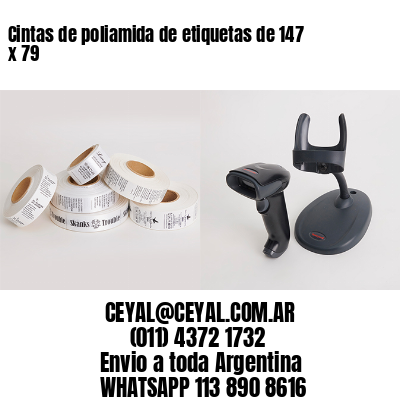 Cintas de poliamida de etiquetas de 147 x 79