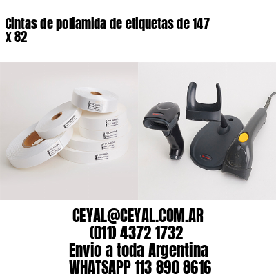 Cintas de poliamida de etiquetas de 147 x 82