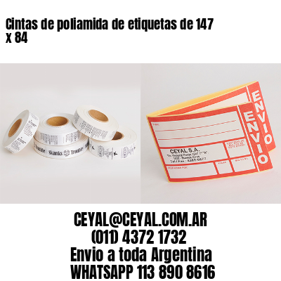 Cintas de poliamida de etiquetas de 147 x 84