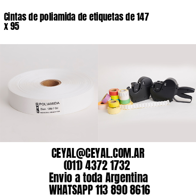 Cintas de poliamida de etiquetas de 147 x 95