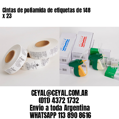 Cintas de poliamida de etiquetas de 148 x 23