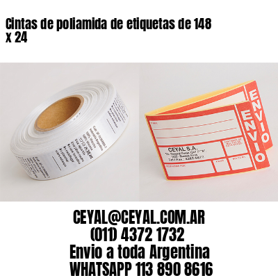 Cintas de poliamida de etiquetas de 148 x 24