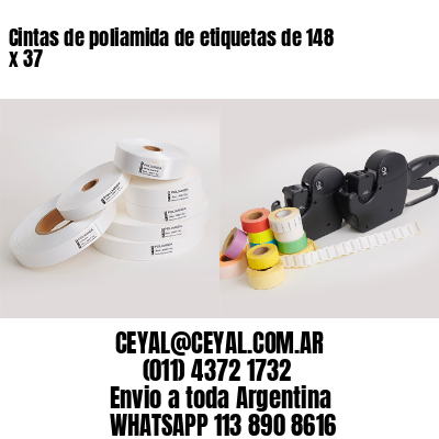 Cintas de poliamida de etiquetas de 148 x 37