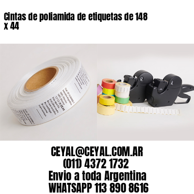 Cintas de poliamida de etiquetas de 148 x 44