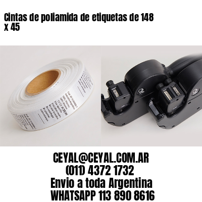 Cintas de poliamida de etiquetas de 148 x 45