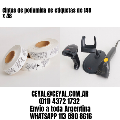 Cintas de poliamida de etiquetas de 148 x 48