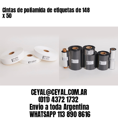 Cintas de poliamida de etiquetas de 148 x 50