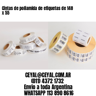 Cintas de poliamida de etiquetas de 148 x 55