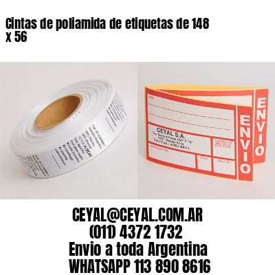 Cintas de poliamida de etiquetas de 148 x 56