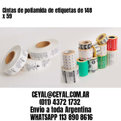 Cintas de poliamida de etiquetas de 148 x 59