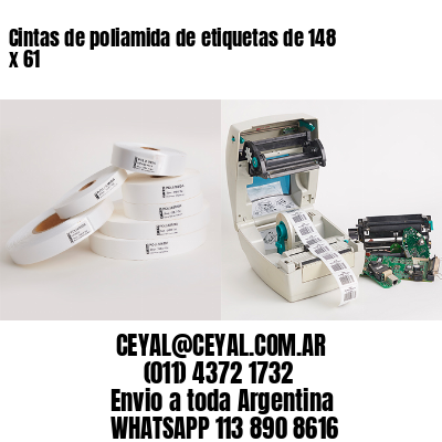 Cintas de poliamida de etiquetas de 148 x 61