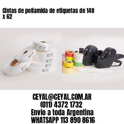Cintas de poliamida de etiquetas de 148 x 62