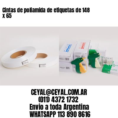 Cintas de poliamida de etiquetas de 148 x 65