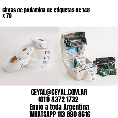 Cintas de poliamida de etiquetas de 148 x 70