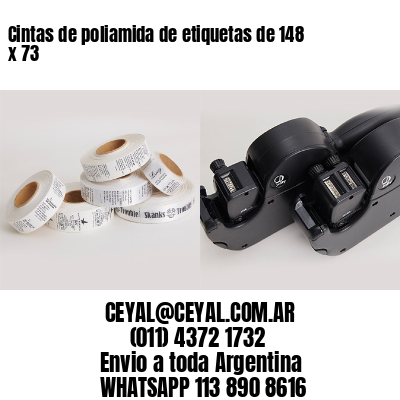 Cintas de poliamida de etiquetas de 148 x 73