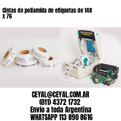 Cintas de poliamida de etiquetas de 148 x 76