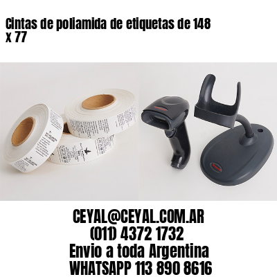 Cintas de poliamida de etiquetas de 148 x 77