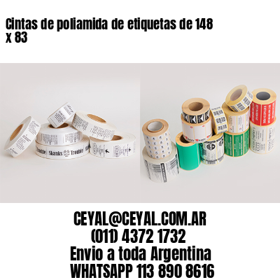 Cintas de poliamida de etiquetas de 148 x 83