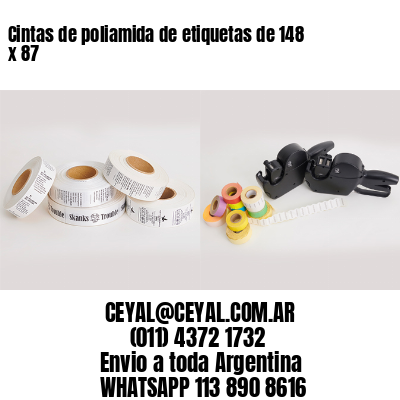 Cintas de poliamida de etiquetas de 148 x 87