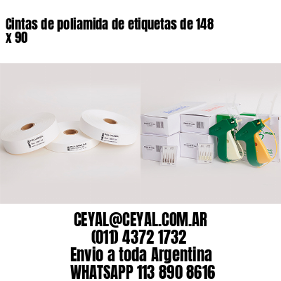 Cintas de poliamida de etiquetas de 148 x 90
