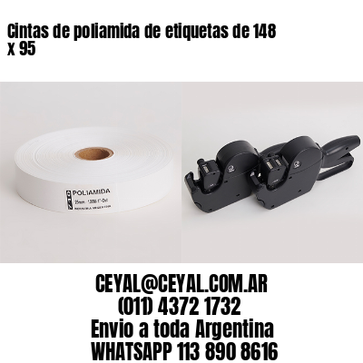 Cintas de poliamida de etiquetas de 148 x 95