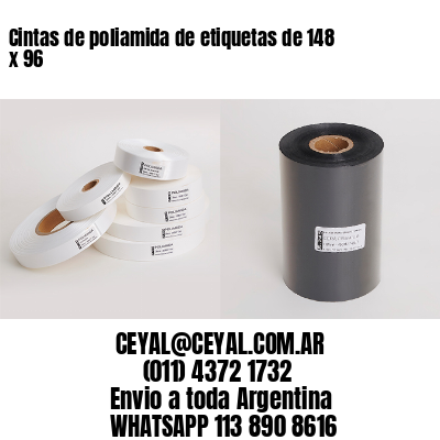 Cintas de poliamida de etiquetas de 148 x 96