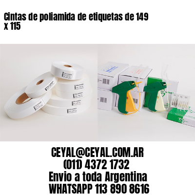 Cintas de poliamida de etiquetas de 149 x 115