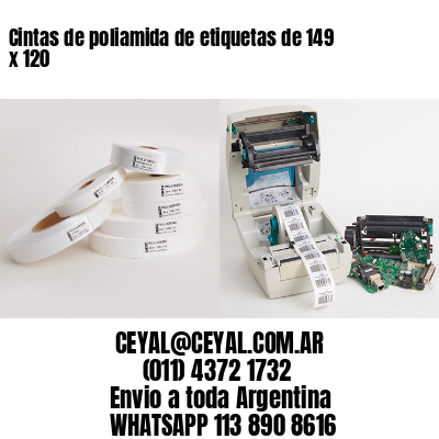 Cintas de poliamida de etiquetas de 149 x 120