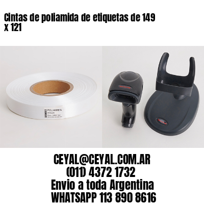 Cintas de poliamida de etiquetas de 149 x 121