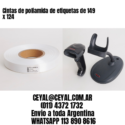 Cintas de poliamida de etiquetas de 149 x 124