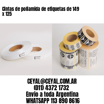 Cintas de poliamida de etiquetas de 149 x 125