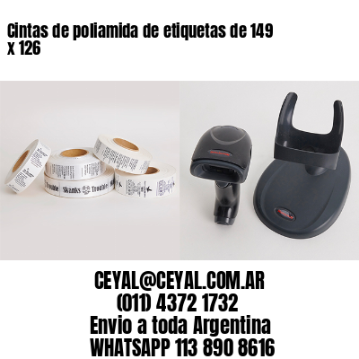 Cintas de poliamida de etiquetas de 149 x 126