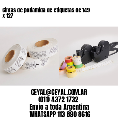 Cintas de poliamida de etiquetas de 149 x 127
