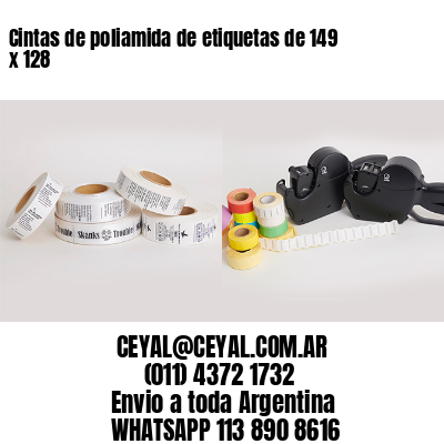 Cintas de poliamida de etiquetas de 149 x 128