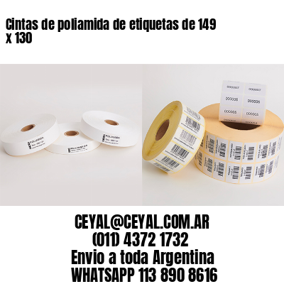 Cintas de poliamida de etiquetas de 149 x 130