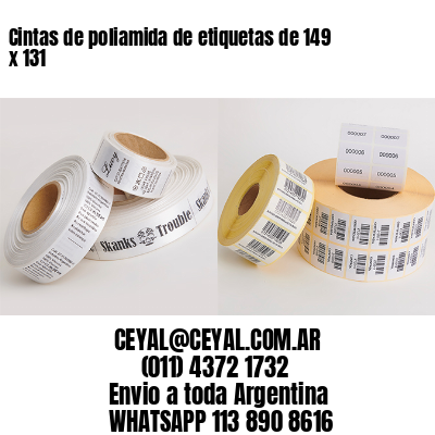 Cintas de poliamida de etiquetas de 149 x 131
