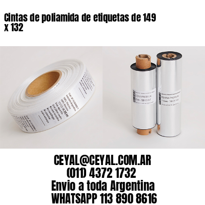 Cintas de poliamida de etiquetas de 149 x 132