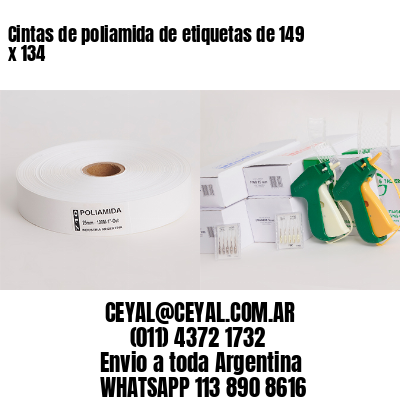 Cintas de poliamida de etiquetas de 149 x 134