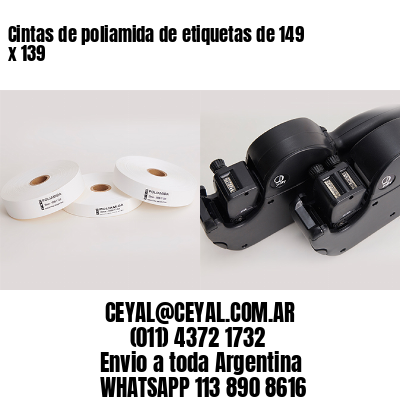 Cintas de poliamida de etiquetas de 149 x 139