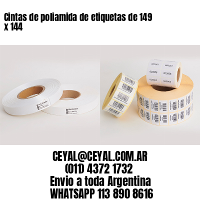 Cintas de poliamida de etiquetas de 149 x 144