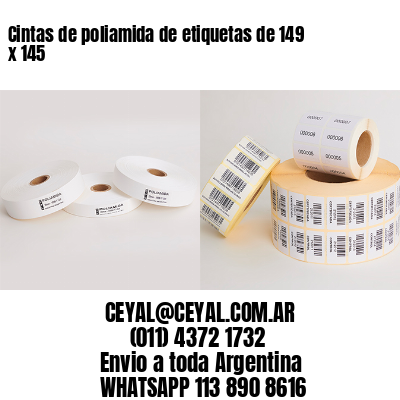 Cintas de poliamida de etiquetas de 149 x 145