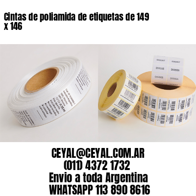 Cintas de poliamida de etiquetas de 149 x 146