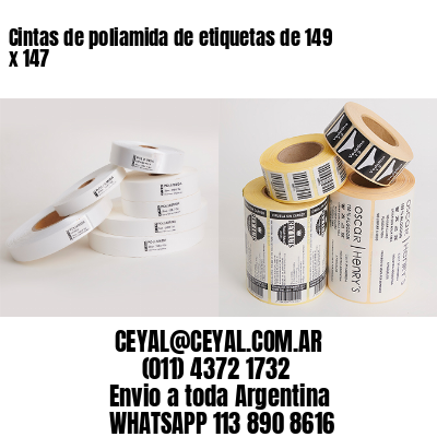 Cintas de poliamida de etiquetas de 149 x 147