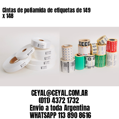 Cintas de poliamida de etiquetas de 149 x 148