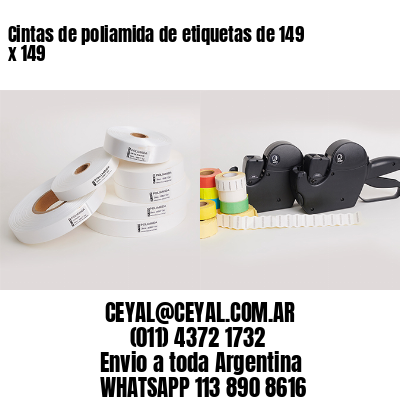 Cintas de poliamida de etiquetas de 149 x 149
