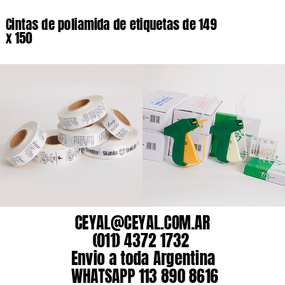 Cintas de poliamida de etiquetas de 149 x 150