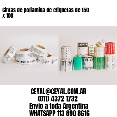 Cintas de poliamida de etiquetas de 150 x 100